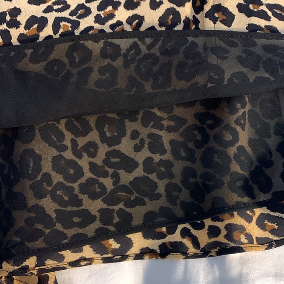 Michael Kors leopard print silk lined A line skirt EUC - Picture 5 of 7